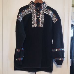 Obermeyer vintage fleece pullover black